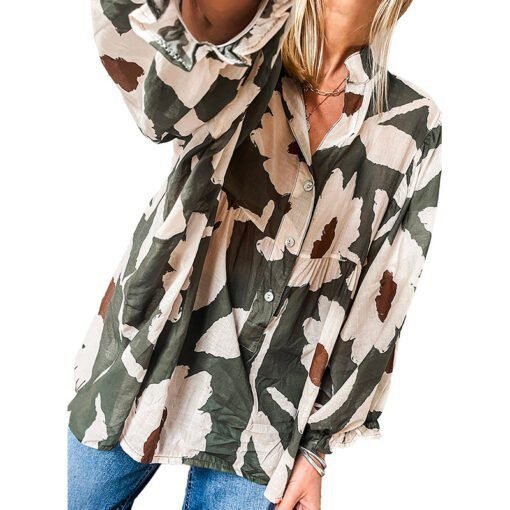 Camisa con estampado floral vintage - Image 3