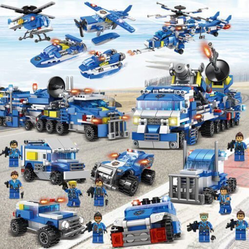 Bloques de construcción para ensamblar modelos de la serie policial especial