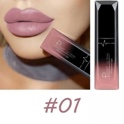 Maquillaje: mate, mate, brillo de labios, lápiz labial - Image 2