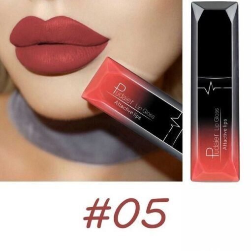 Maquillaje: mate, mate, brillo de labios, lápiz labial - Image 6