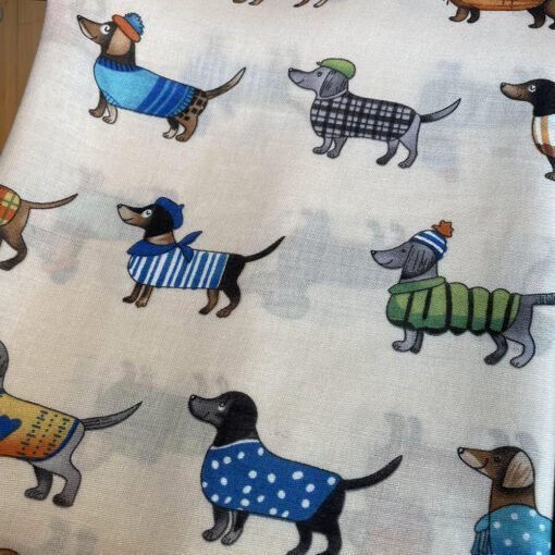 Bufanda larga y cálida con estampado de perro para mujer - Image 5