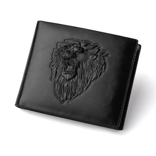 Cartera Hombre con Cremallera León Estampado - Image 8