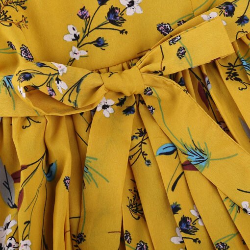 Vestido de princesa infantil de manga larga con estampado coreano - Image 5