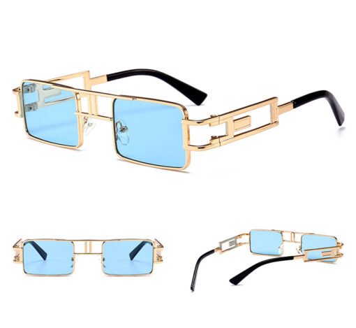 Gafas de sol rectangulares estilo steampunk - Image 2