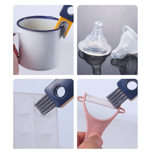 Cepillo limpiador de espacios de botellas 4 en 1 Cepillos de limpieza de tazas multifuncionales - Image 3