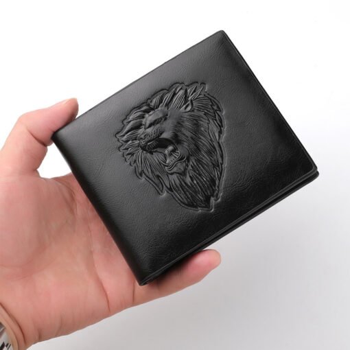 Cartera Hombre con Cremallera León Estampado - Image 6