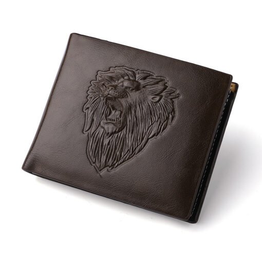 Cartera Hombre con Cremallera León Estampado - Image 5