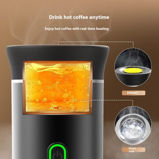 Molinillo de café eléctrico portátil 3 en 1, práctico para viajes, máquina de café expreso, máquina de café expreso portátil - Image 10