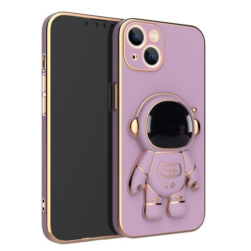 Funda para teléfono con diseño de astronauta en 3D y soporte galvanizado anticaídas - Image 4