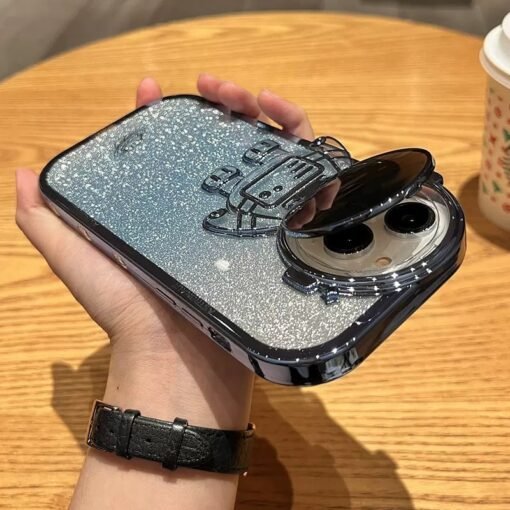 Funda de teléfono con soporte para cámara de astronauta - Image 4