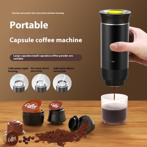 Molinillo de café eléctrico portátil 3 en 1, práctico para viajes, máquina de café expreso, máquina de café expreso portátil - Image 7