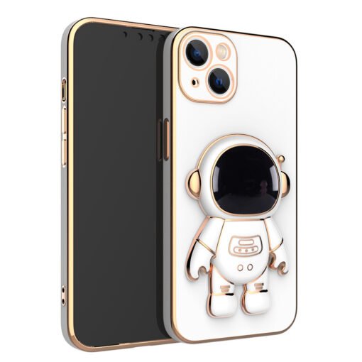 Funda para teléfono con diseño de astronauta en 3D y soporte galvanizado anticaídas - Image 7
