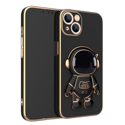 Funda para teléfono con diseño de astronauta en 3D y soporte galvanizado anticaídas - Image 6