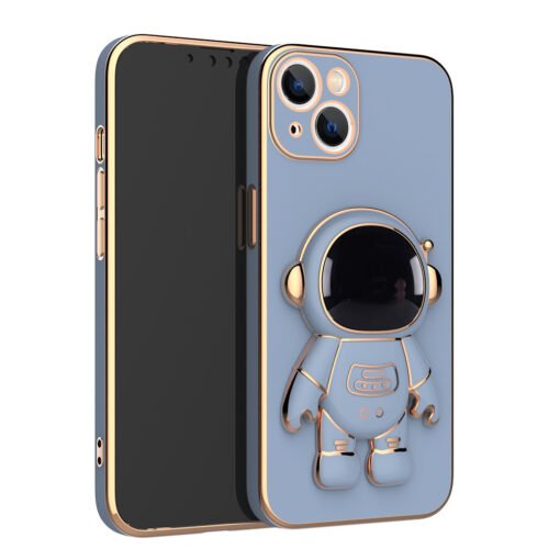 Funda para teléfono con diseño de astronauta en 3D y soporte galvanizado anticaídas - Image 5