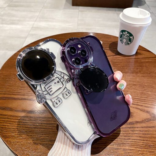 Funda de teléfono con soporte para cámara de astronauta - Image 3